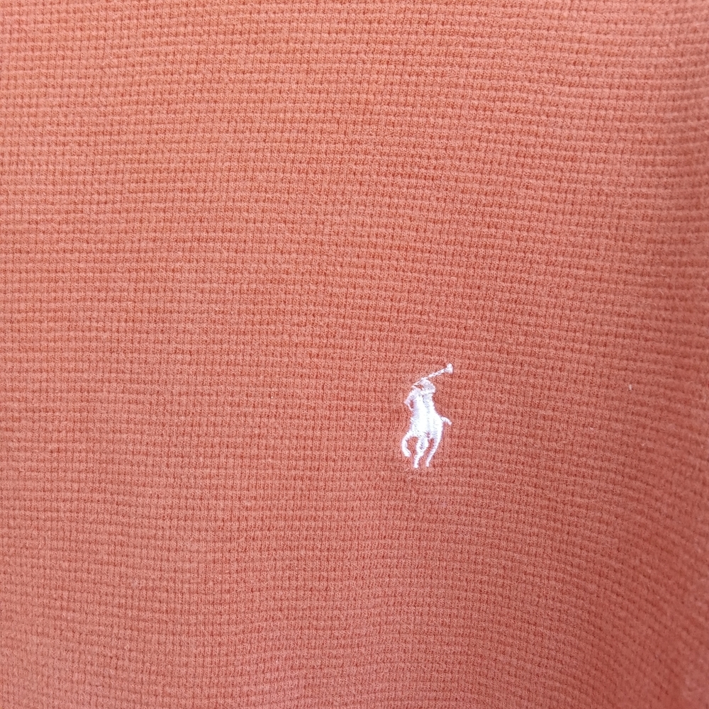 Polo Ralph Lauren Orange Sleepwear Men's XL Crew Neck Long Sleeve Thermal - Picture 3 of 7